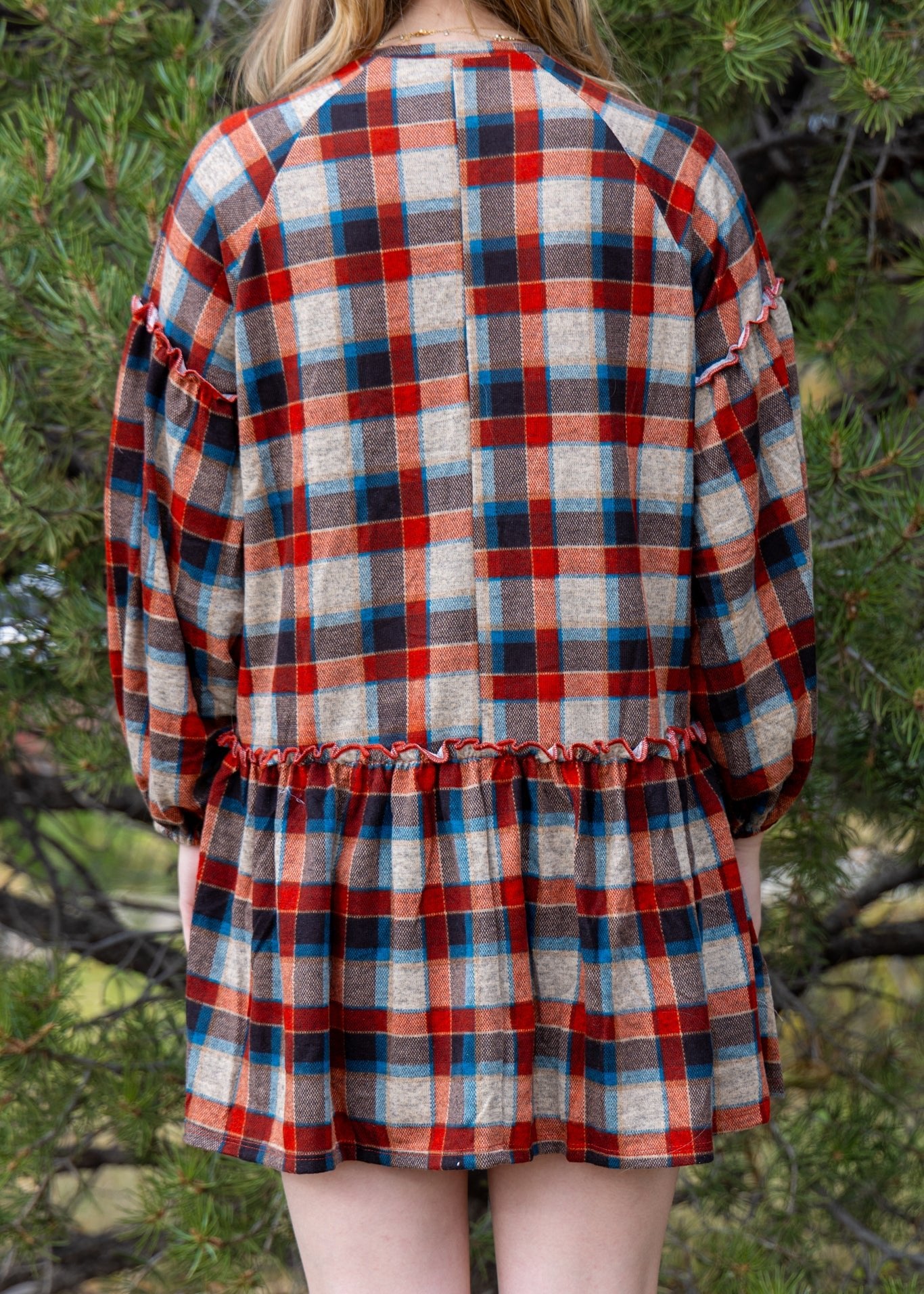 Gingham Ruffle Dress