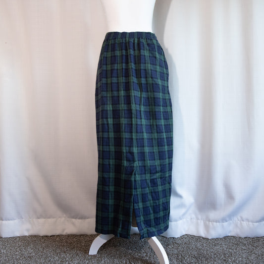 Plaid Maxi Skirt