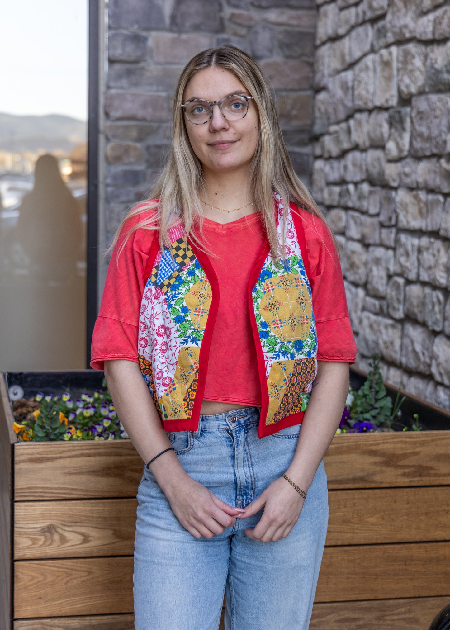Multicolor Quilted Vest