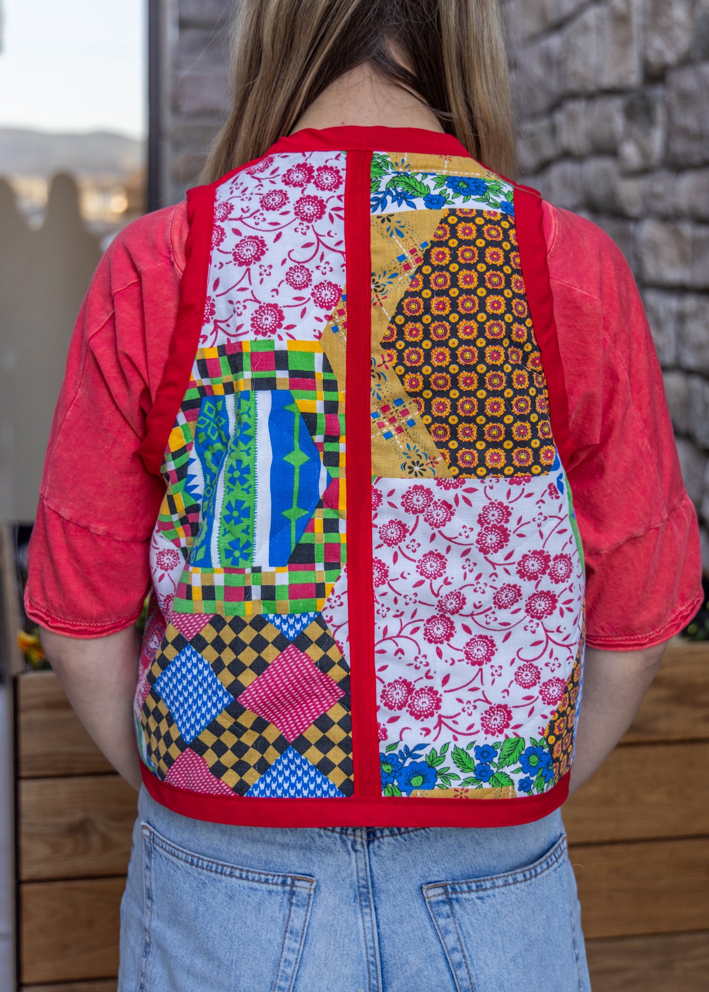 Multicolor Quilted Vest