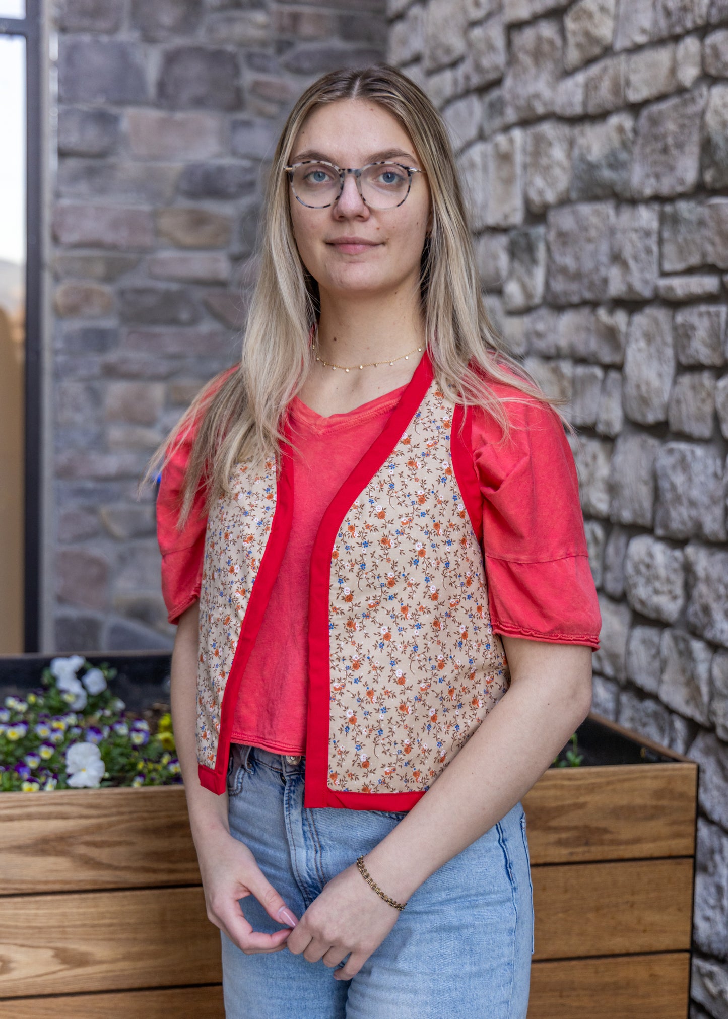 Multicolor Quilted Vest