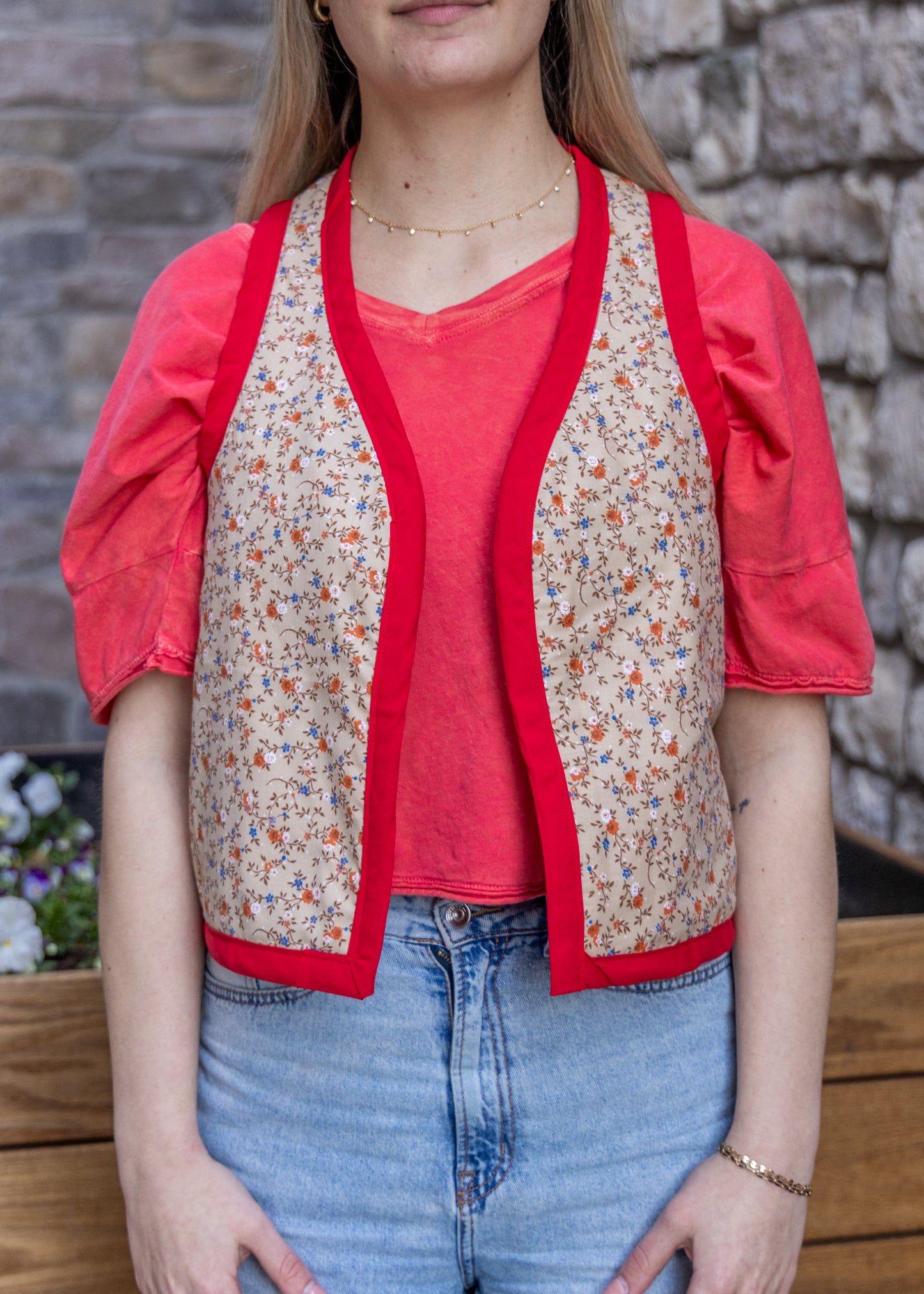 Multicolor Quilted Vest