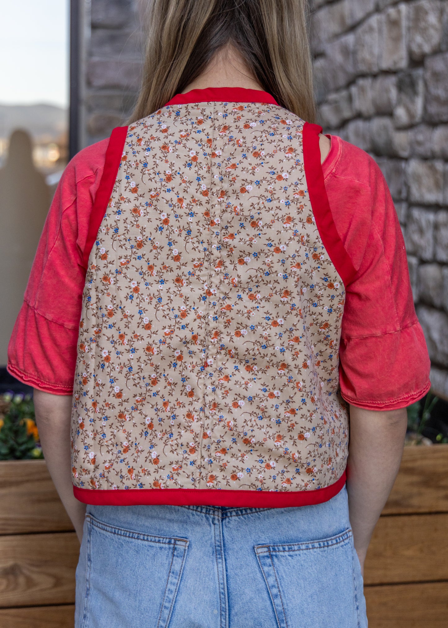 Multicolor Quilted Vest