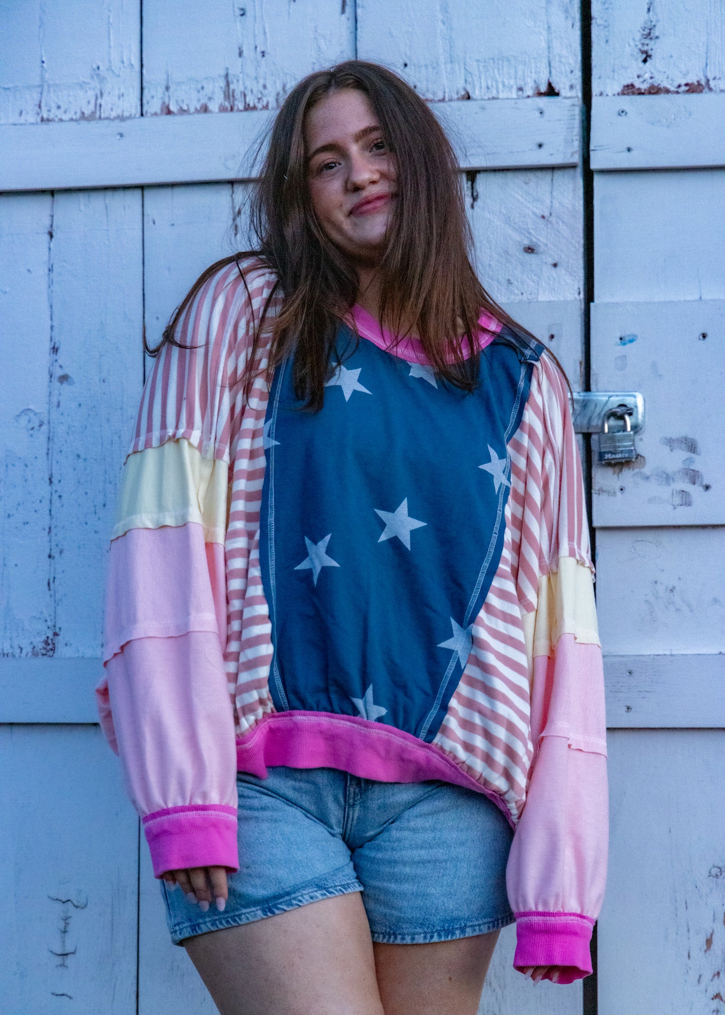 Stars & Stripes Oversized Sweatshirt