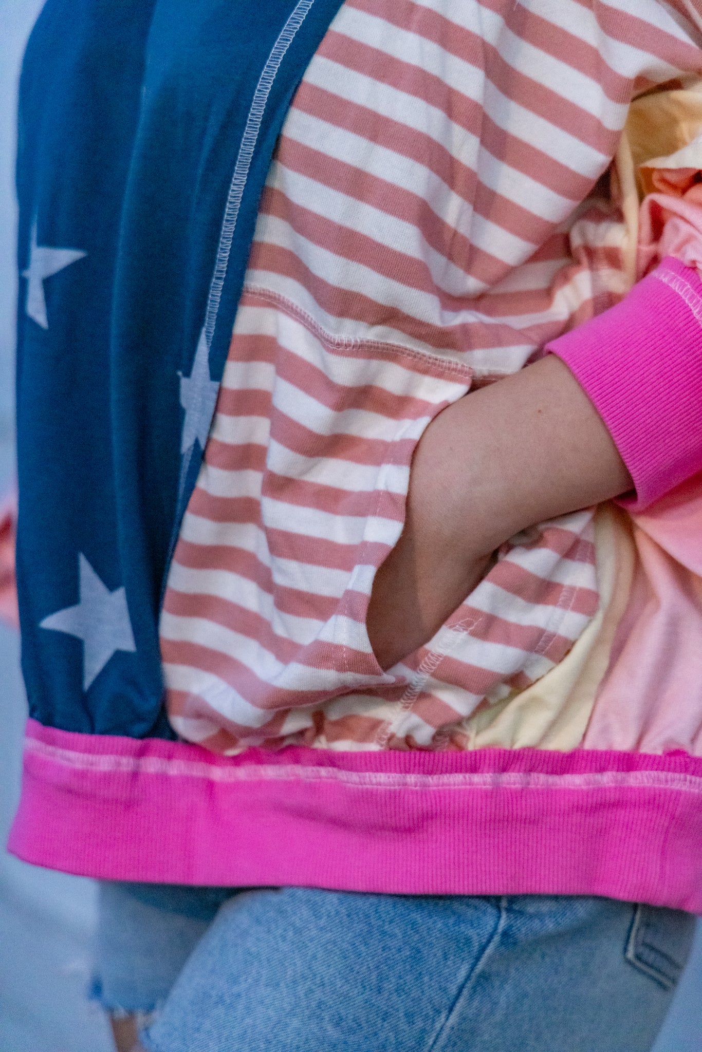 Stars & Stripes Oversized Sweatshirt