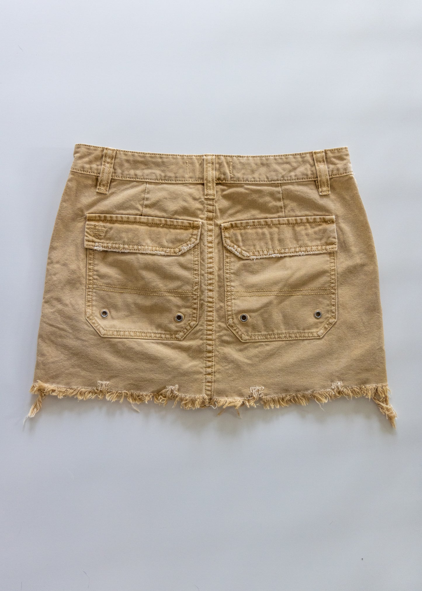 Distressed Cargo Skirt