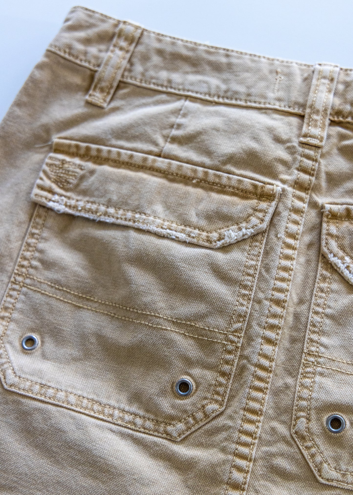 Distressed Cargo Skirt