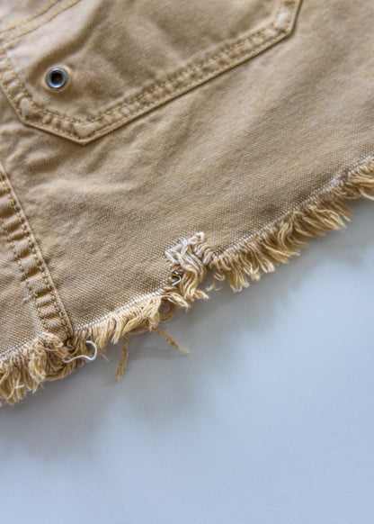 Distressed Cargo Skirt