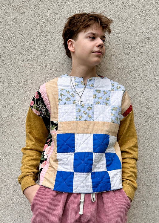 Quilted Crewneck