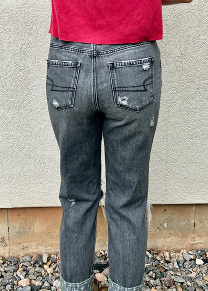 Quilted Cuff Jeans