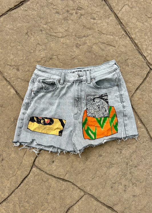 Patchwork Shorts