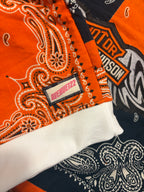 Harley Davidson Emblem Upcycled Hoodie