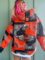 Harley Davidson Emblem Upcycled Hoodie