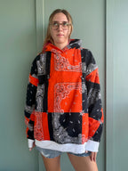 Harley Davidson Emblem Upcycled Hoodie