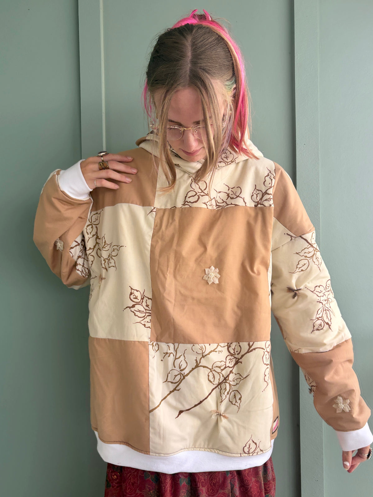 Caramel Forest Upcycled Hoodie