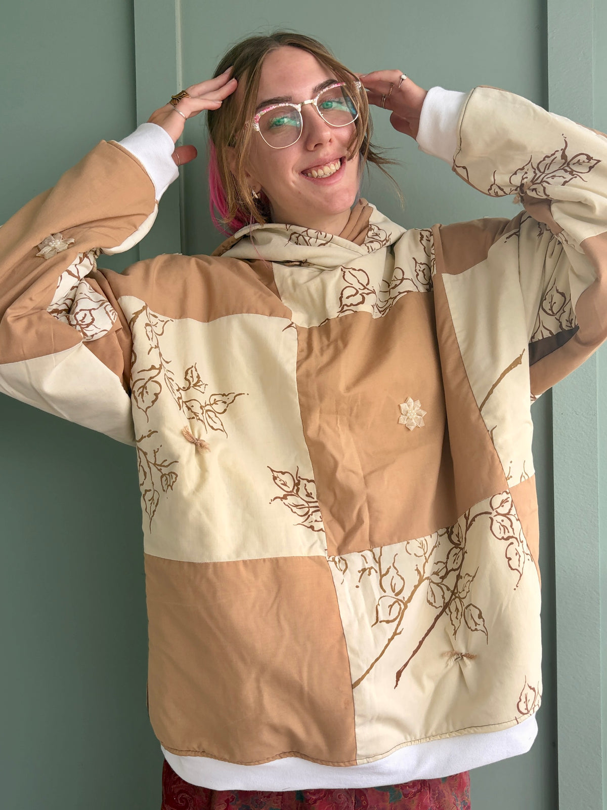Caramel Forest Upcycled Hoodie