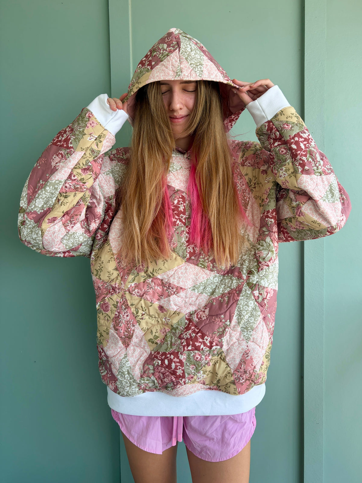 Raspberry Fields Upcycled Hoodie