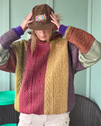 Braided Autumn Upcycled Hoodie