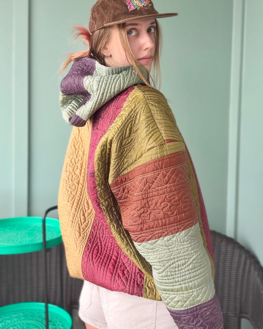 Braided Autumn Upcycled Hoodie