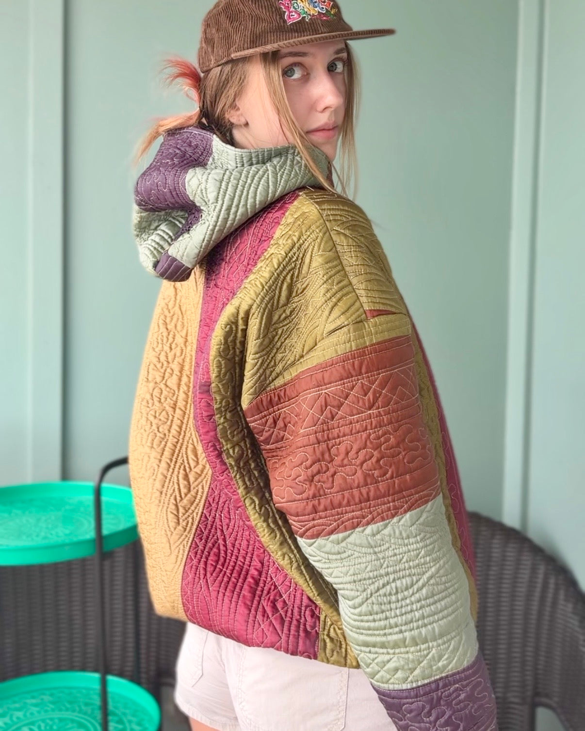 Braided Autumn Upcycled Hoodie