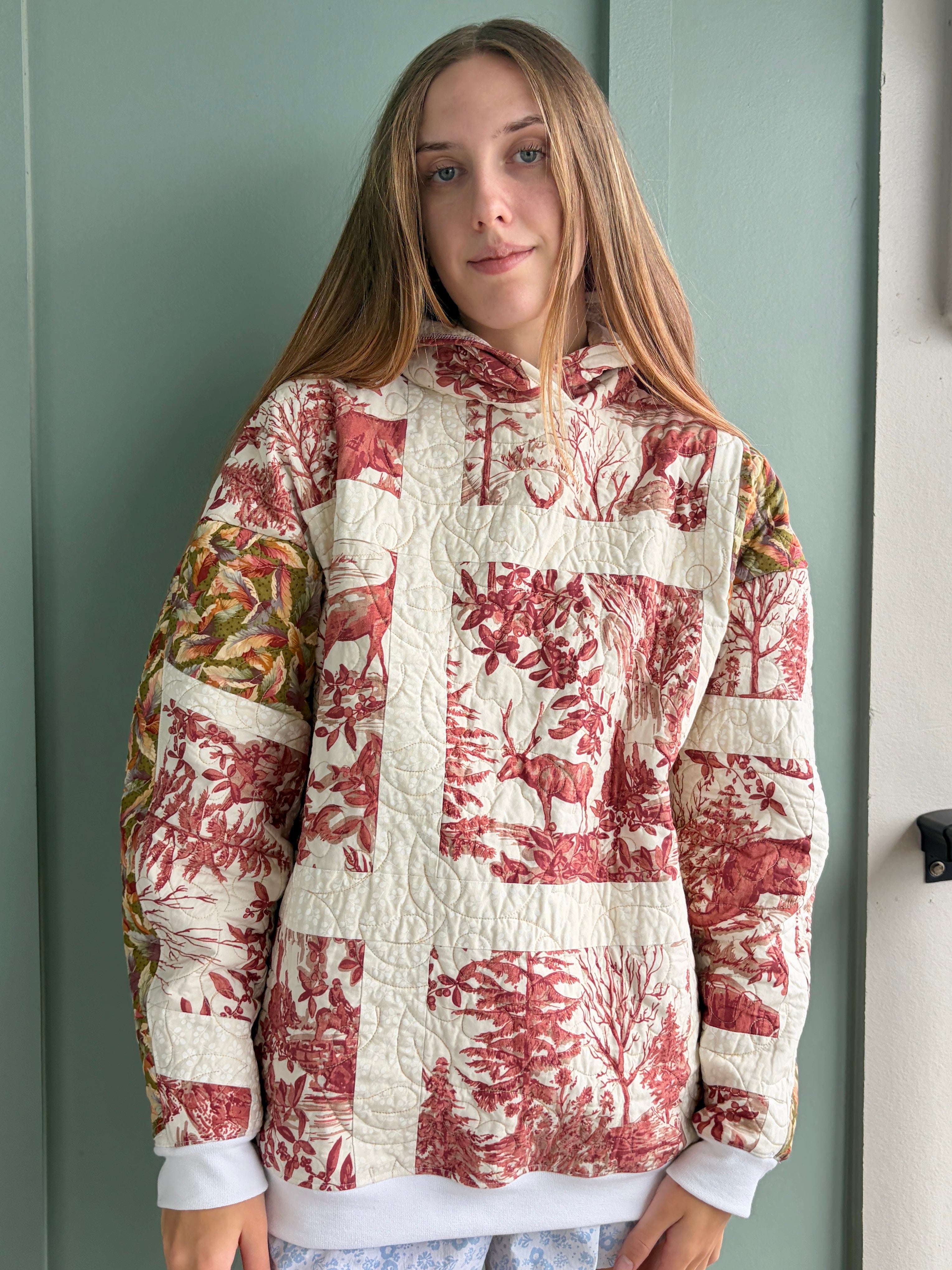 Scarlet Forest Upcycled Hoodie