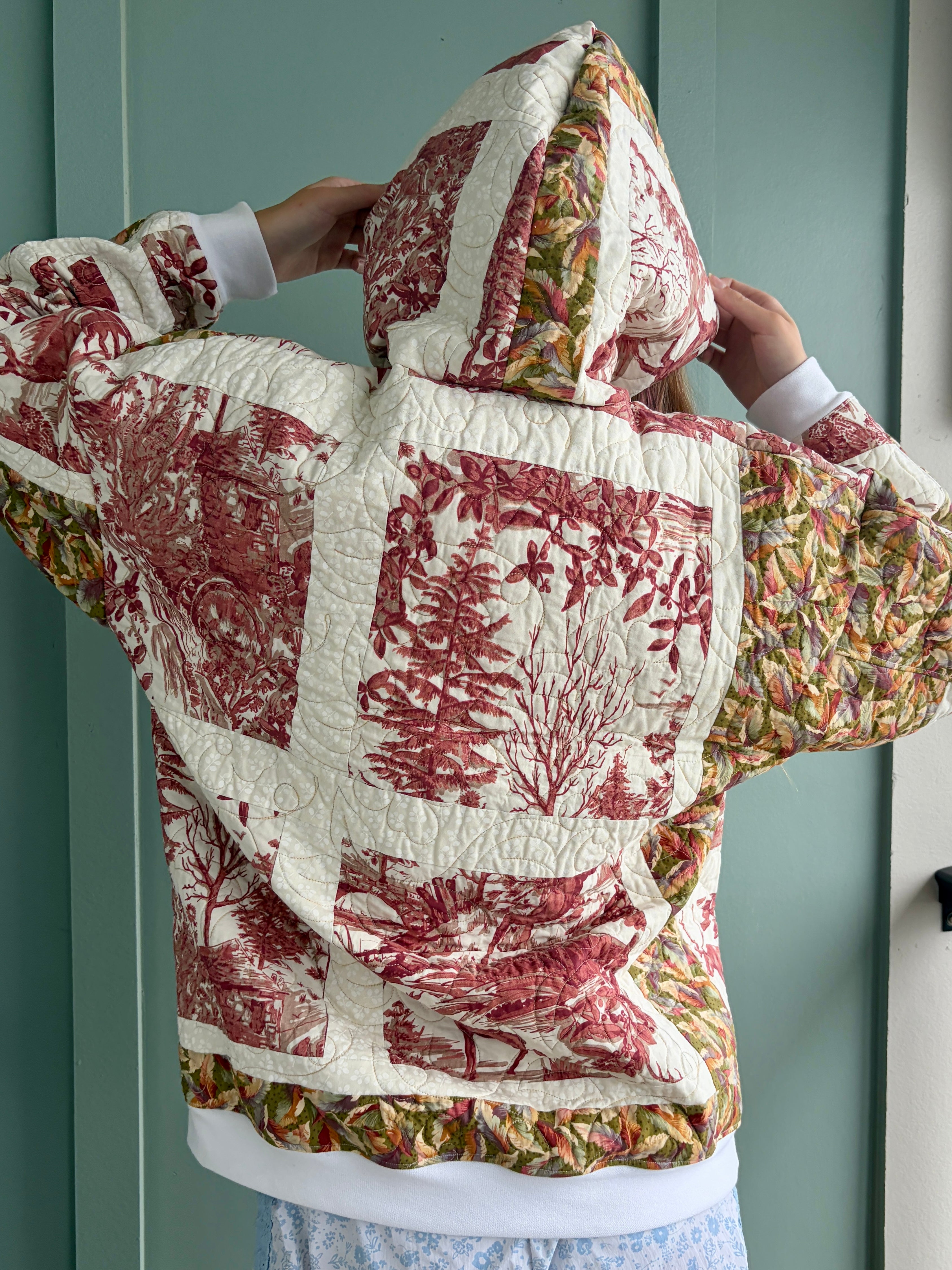 Scarlet Forest Upcycled Hoodie