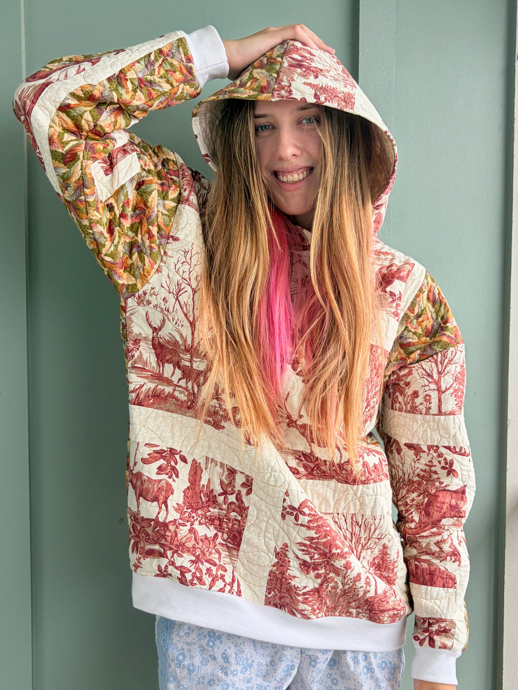 Scarlet Forest Upcycled Hoodie