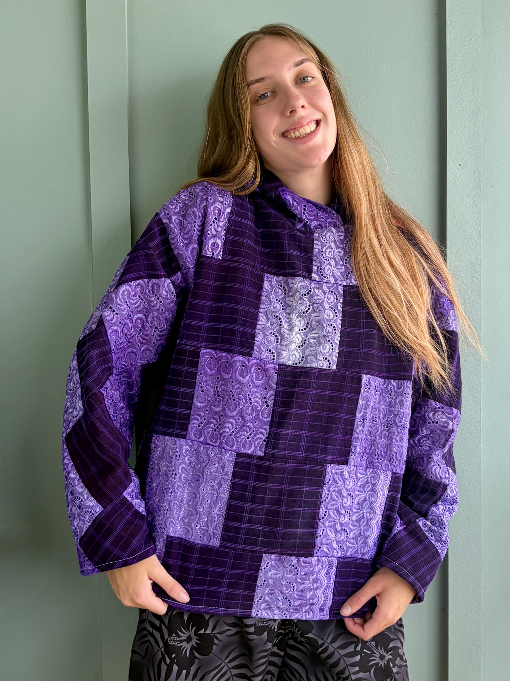 Purple Palace Upcycled Hoodie