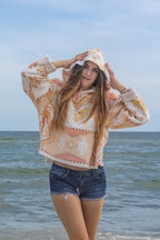 Patterned Blanket Hoodie