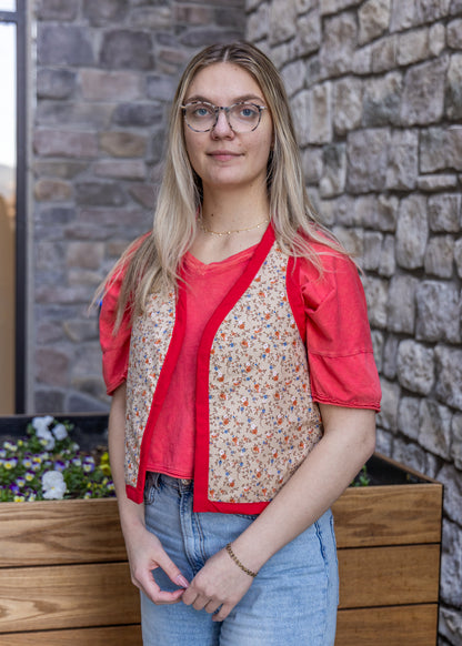 Multicolor Quilted Vest